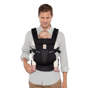Port-bebe Ergobaby Omni Breeze, 4 pozitii, max 20 kg, Negru - Img 2