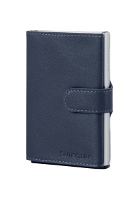 Portofel Samsonite Alu Fit SLG, 10.2 cm, RFID, Albastru