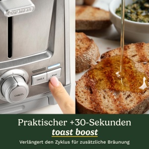 Prajitor de paine Cuisinart Core Collection, 2 felii, functii multiple, inox - Img 4