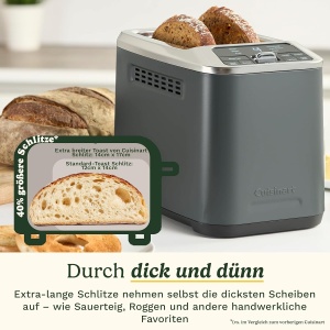 Prajitor de paine Cuisinart Smart Elite 2 felii, sloturi extra-lungi, 7 niveluri de rumenire - Img 3