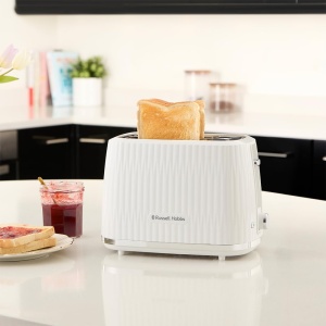 Prajitor de paine Russell Hobbs [pentru 2 felii] Eden (6 niveluri de rumenire, ridicare, dezghetare, reincalzire si oprire, sertar pentru firimituri, blat de chifle, alb) 27370-56 - Img 6