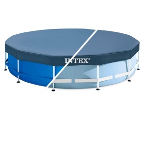 Prelata rotunda pentru piscina Intex 28031 O366 cm ventilatie si fixare stabila - Img 7