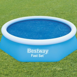 Prelata solara Bestway Flowclear(tm), O 210 cm, pentru piscine rotunde de 244 cm(tm), albastru - Img 2
