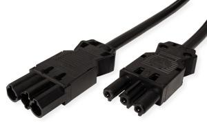 Prelungitor electric Bachmann GST18-3, 1,5 m, negru, 16A