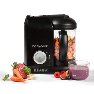 Preparat pentru hrana bebelusilor BEABA Babycook Solo - 4 in 1, 1100 ml, Negru