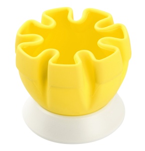 Presa de citrice Fackelmann cu suport din silicon, galbenawhite, 1 buc.