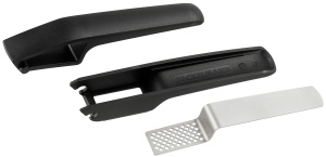 Presa de Usturoi Fackelmann cu Maner Ergonomic, Inox, NegruSilver - Img 3