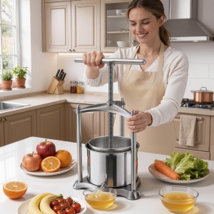 Presa manuala pentru fructe VEVOR SFP-6L din otel inoxidabil, 6 L, cu maner T - Img 8