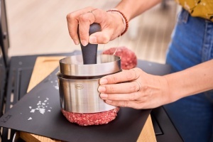 Presa pentru burgeri ROSLE PRO, inox 1810, diametru 11 cm, usor de curatat - Img 2