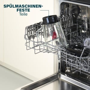 Princess Stand Mixer - 4 setari de viteza, functie de puls, 6 lame, 1000 wati, ulcior de sticla de 1,5 litri, otel inoxidabil periat, 212091, otel inoxidabil, periat, 01.212091.01.001 - Img 6