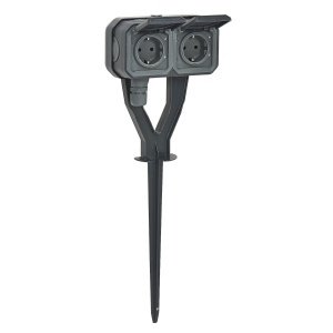 Priza de exterior Legrand Plexo New 2-fach, IP55, 250V, 16A, Anthrazit