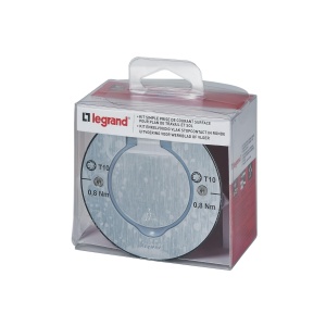 Priza de podea Legrand Dooxie, rotunda, inox, IP44, cu capac - Img 2
