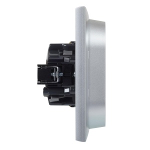 Priza dubla LEGRAND Niloe Step 398209 16A montaj incastrat culoare aluminiu - Img 2