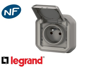 Priza incastrata Legrand Plexo 069831L 2PT Gri - Img 2
