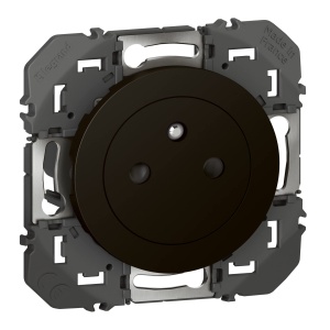 Priza Legrand Dooxie 16A, neagra, cu protectie pentru copii, instalare pe suprafata