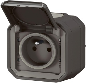 Priza Legrand Plexo 069791L Anthrazit IP55 IK08 Montaj Aplicat