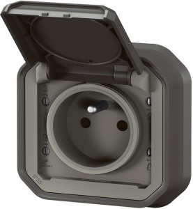 Priza Legrand Plexo 069860L 2PT Waterproof 16A Unterputz Anthrazit