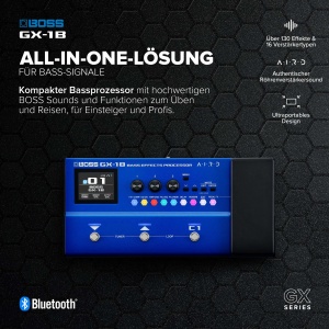 Procesor de efecte pentru bas BOSS GX-1B, ultraportabil, Bluetooth, 16 amplificatoare - Img 2