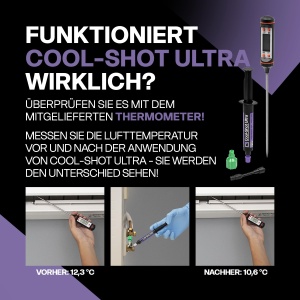 Produs de intretinere climatizare Errecom Cool-Shot Ultra, 6ml, cu termometru si adaptor 516 SAE - Img 3