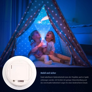 Proiector de imagini Reer DreamBeam, 24 imagini, alb, cu melodii pentru copii - Img 6