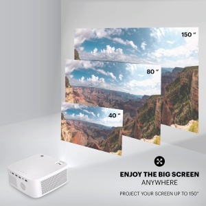 Proiector multimedia Kodak FLIK X10 Full HD, 1080p, 150 ANSI Lumen, kit complet - Img 6