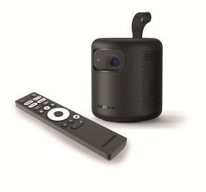 Proiector portabil Thomson Vega PG35B Full HD cu Google TV si acumulator