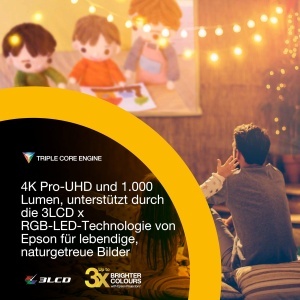 Proiector Smart Epson EF-72, 4K Pro-UHD, 1000 Lumen, Sound by Bose - Img 8