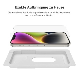 Protectie Display Belkin UltraGlass pentru iPhone 17e, 16e, 14, 13, 13 Pro, 0.29mm, Antimicrobiana - Img 5