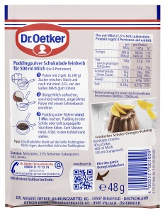Pudding Dr. Oetker Original Schokolade feinherb, 3 x 48 g, Desert pentru intreaga familie - Img 4