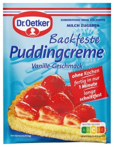 Puddingcreme Vanilie Dr. Oetker 40g Ideal pentru Bienenstich, Muffins, usor de preparat