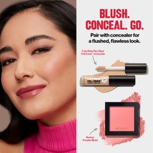 Pudra Blush Revlon Mauvelous 003, Microfin, Culoare Roz, Finish Satinat - Img 7