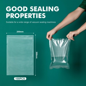 Pungi pentru vid GRIFEMA GH80, 20x30 cm, 100 buc, reutilizabile, BPA-free - Img 2