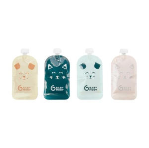Pungi reutilizabile Babymoov ISY, 150ml, set 20 buc, din plastic reciclat