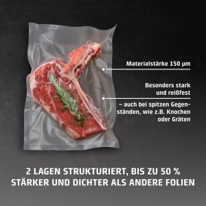 Pungi vidat CASO Profi 30x40 cm 50 bucati BPA-free rezistente 150um - Img 2