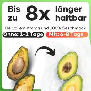 Pungi vidat ProfiCook 22x30 cm 50 buc reutilizabile rezistente compatibile cu toate aparatele de vidat - Img 3