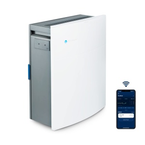 Purificator aer Blueair Classic 280i, 52 m, filtru HEPASilent, alb