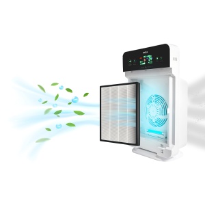 Purificator de aer Jocca cu filtru HEPA 13, timer, telecomanda, pentru spatii de pana la 30 m