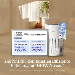 Purificator de aer Levoit cu aromaterapie, 7W, alb - Img 2