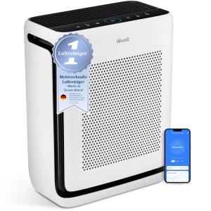 Purificator de aer Levoit Vital 200S, 87 m, Mod pentru animale, AlbNegru