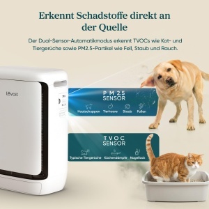 Purificator de aer Levoit Vital Pet Pro, 102 m, cu senzor PM2.5 - Img 3