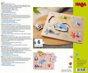 Puzzle din lemn HABA 306543 - Animalute marine, 6 piese, pentru copii de la 12 luni - Img 2