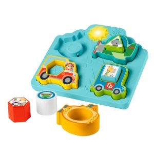 Puzzle Fisher-Price HRP31 Forme si Sunete pentru Bebelusi 40 Melodii si Luminite Interactive
