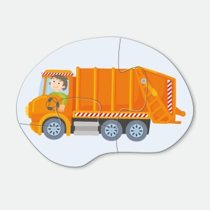 Puzzle HABA 4 Piese - Vehicule de Interventie, 2-4 Piese, Papiere Rezistente - Img 4