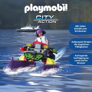 Quad Multi-Teren PLAYMOBIL 71147 cu Figurina Transformabila pentru Copii - Img 3