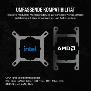Racitor CPU Corsair iCUE LINK H115i RGB 280mm AIO Negru, QX140 RGB - Img 7