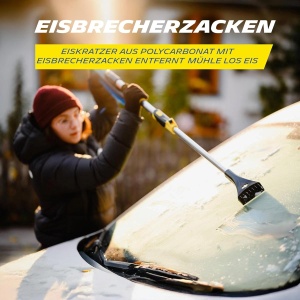 Racitor de gheata MICHELIN 2in1 cu perie telescopica, 110 cm, rezistent la -30C - Img 4