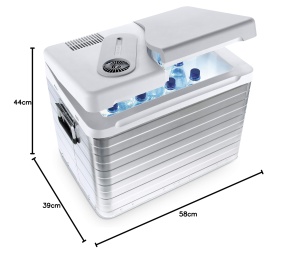 Racitor portabil Mobicool Q40, 39L, alimentare 12V230V, aluminiu - Img 6