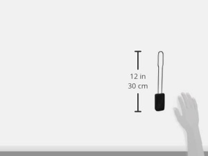 Racleta de aluat Fackelmann - Gadget de bucatarie de inalta calitate din silicon cu maner din otel inoxidabil - poate fi spalat in masina de spalat vase, rezistent la caldura, economiseste spatiu si poate fi agatat, negru/albastru, 28 cm - Img 3