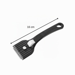 Racleta de curatare Fackelmann cu lama din otel inoxidabil, maner din plastic, gri - Img 3