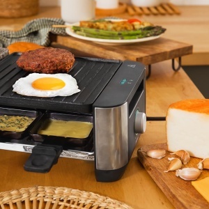 Raclette Cecotec CheeseGrill 16000, 1400 W, 8 persoane, inox negru - Img 6
